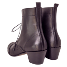 bota canaria negra cordones