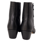 bota canaria negra cordones