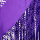 flecos de manton de manila en macrame