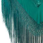 Mantón de Manila en verde esmeralda
