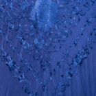 Mantón de Manila azul oscuro